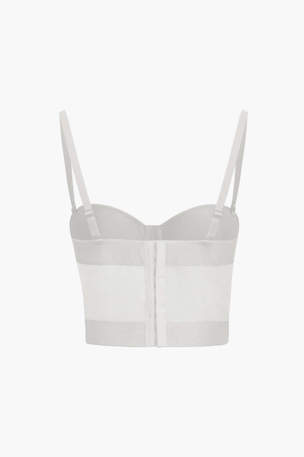 Underwire Mesh Bustier Blouse
