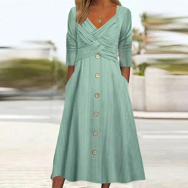 Elegant Summer Dress with a Chic Flair