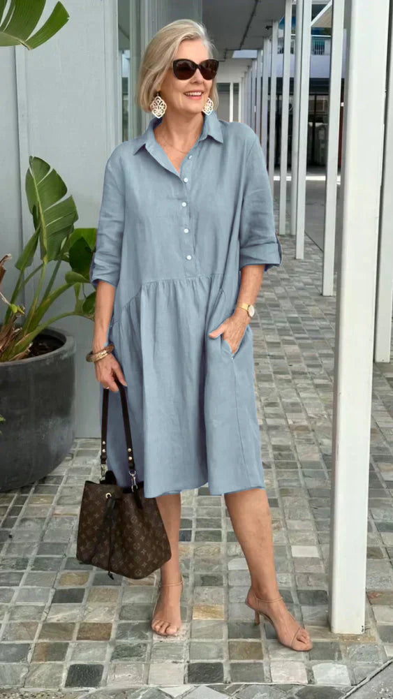 Tricia - Easygoing Cotton Midi Dress
