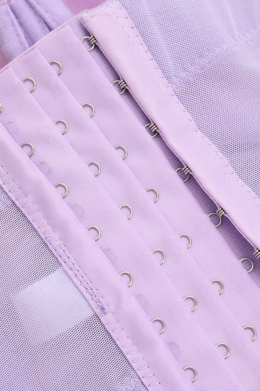 Underwire Mesh Bustier Blouse