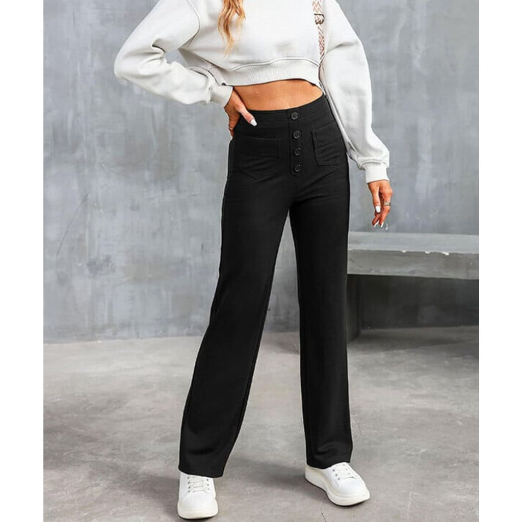Versatile High-Waisted Stretch Pants