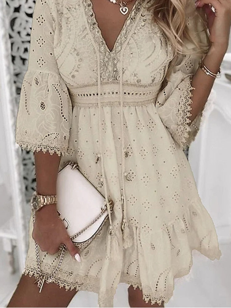 Boho Chic Dress with Ibiza Vibes